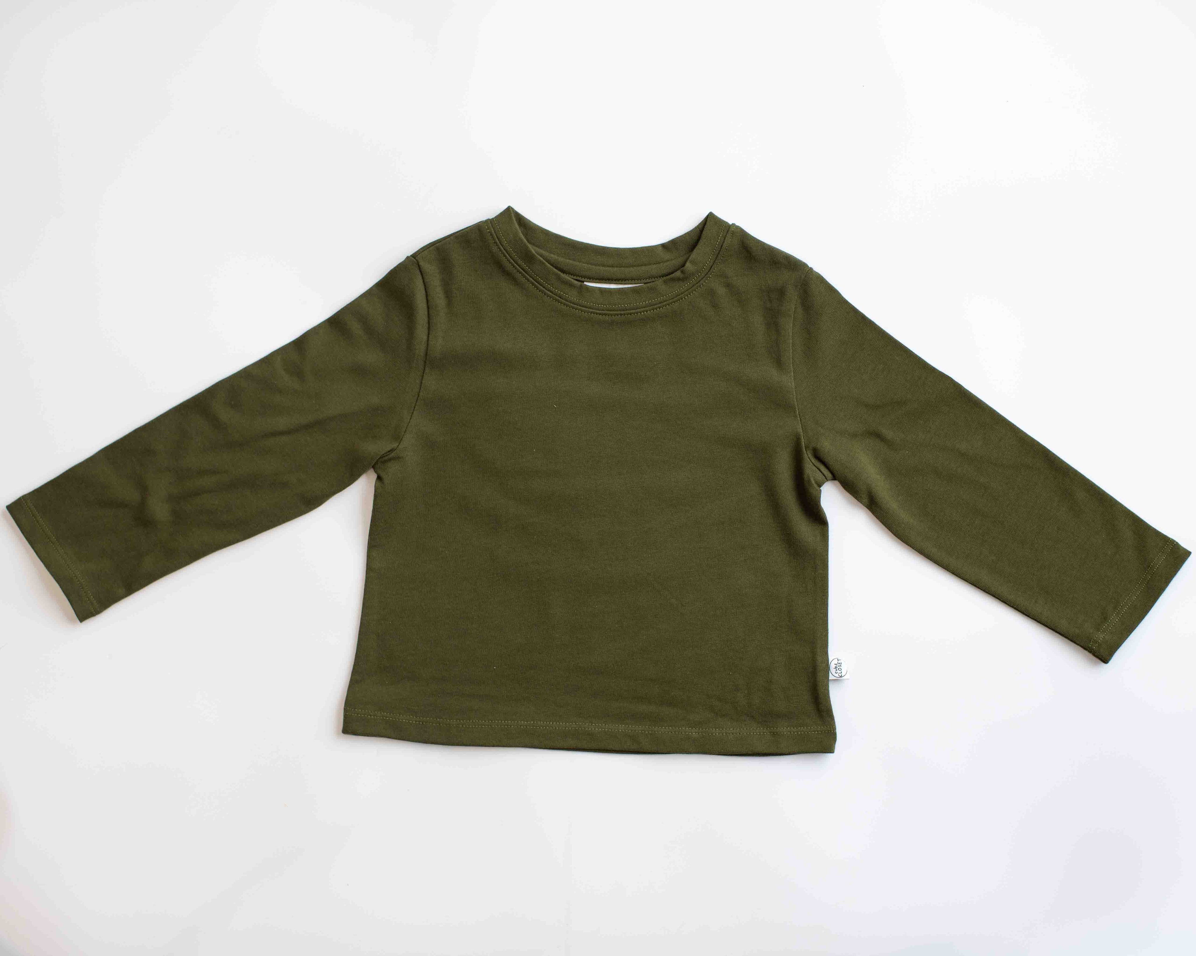 The Long Sleeve Staple Tee- Dried Herb